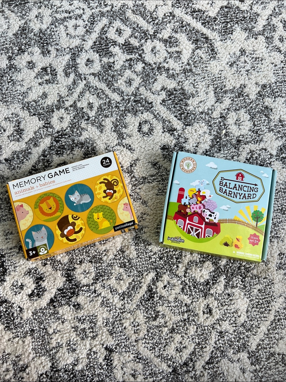 Balancing Barnyard Kids Game & memory game